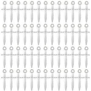 Metal Sword Charms Jewelry Making DIY Crafts Fantasy Gothic Pendants